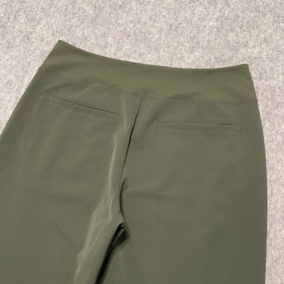 ATHLETA Endless Highrise Pants Athleisure Trousers Women's Olive Green Size 14 - Picture 3 of 16